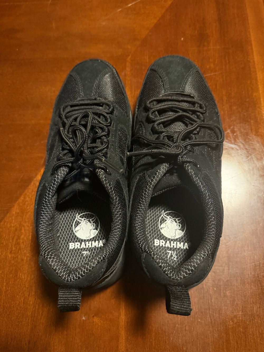 Brahma Men's All-Black Slip-Resistant Sneakers with Steel Toe